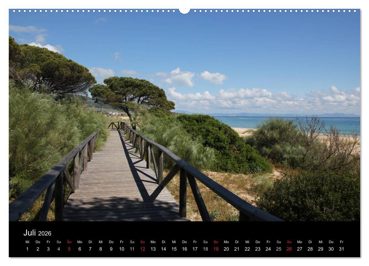 Beispielinhalt (Bild) Tarifa - Andalusien (hochwertiger Premium Wandkalender 2026 DIN A2 quer), Kunstdruck in Hochglanz
