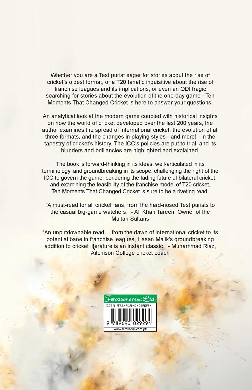 Rückseitencover Ten Moments That Changed Cricket