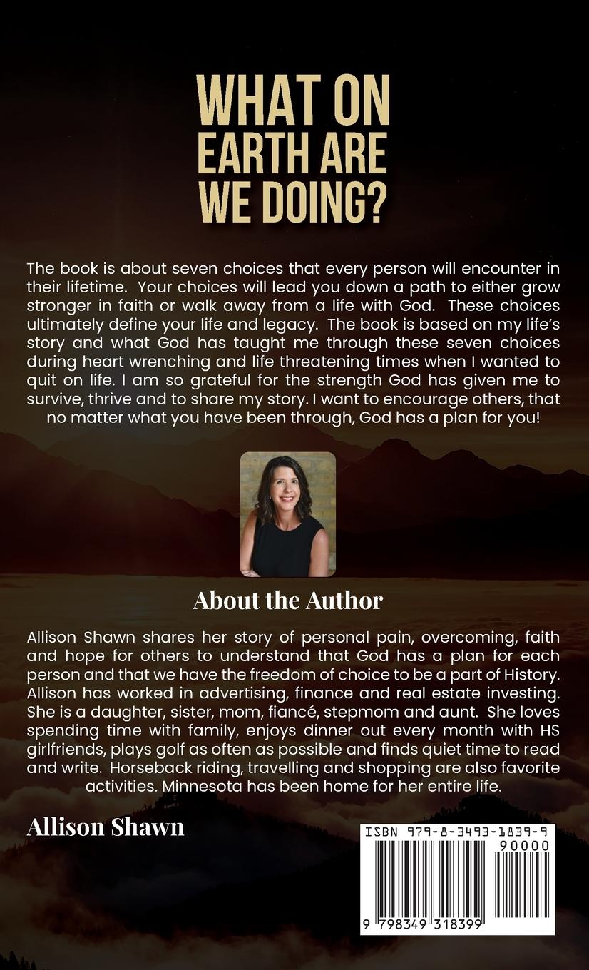 Rückseitencover What On Earth Are We Doing ?