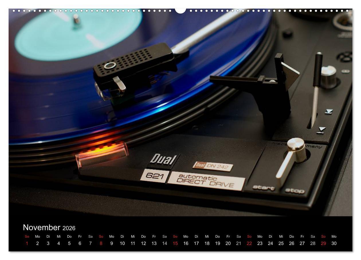 Beispielinhalt (Bild) Vintage Turntables Made In Schwarzwald (Wandkalender 2026 DIN A2 quer), CALVENDO Monatskalender
