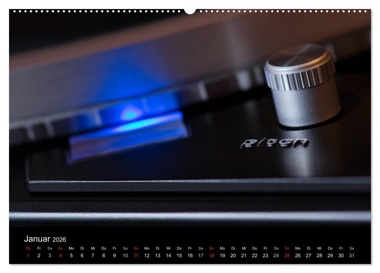 Beispielinhalt (Bild) Vintage Turntables Made In Schwarzwald (Wandkalender 2026 DIN A2 quer), CALVENDO Monatskalender