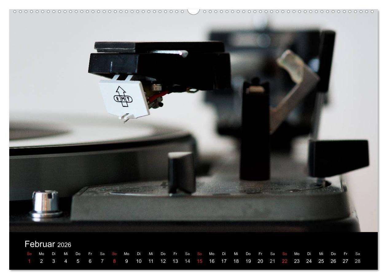 Beispielinhalt (Bild) Vintage Turntables Made In Schwarzwald (Wandkalender 2026 DIN A2 quer), CALVENDO Monatskalender