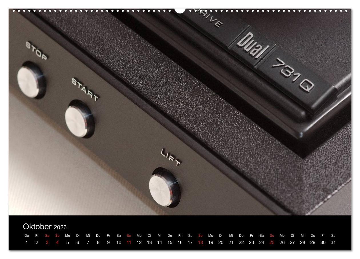 Beispielinhalt (Bild) Vintage Turntables Made In Schwarzwald (Wandkalender 2026 DIN A2 quer), CALVENDO Monatskalender