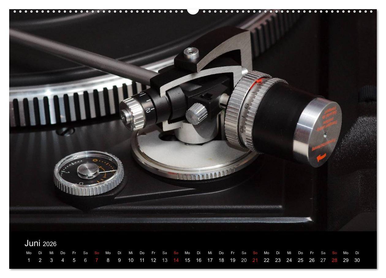 Beispielinhalt (Bild) Vintage Turntables Made In Schwarzwald (Wandkalender 2026 DIN A2 quer), CALVENDO Monatskalender