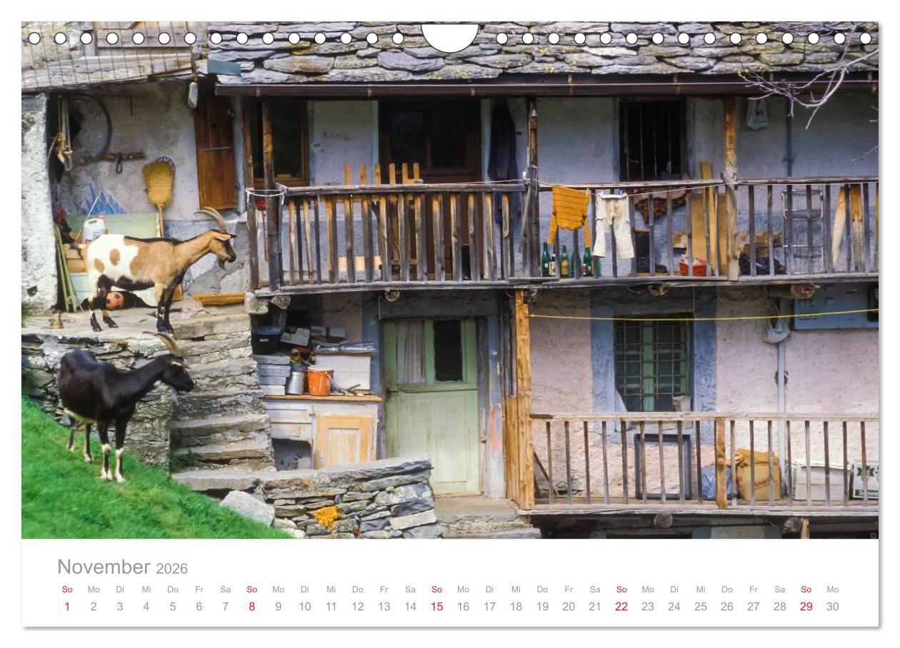 Beispielinhalt (Bild) TESSIN Werner Dieterich (Wandkalender 2026 DIN A4 quer), CALVENDO Monatskalender