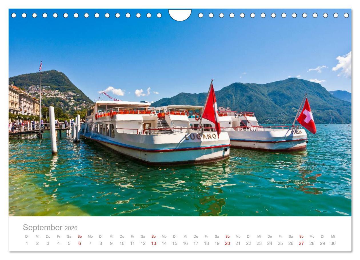 Beispielinhalt (Bild) TESSIN Werner Dieterich (Wandkalender 2026 DIN A4 quer), CALVENDO Monatskalender
