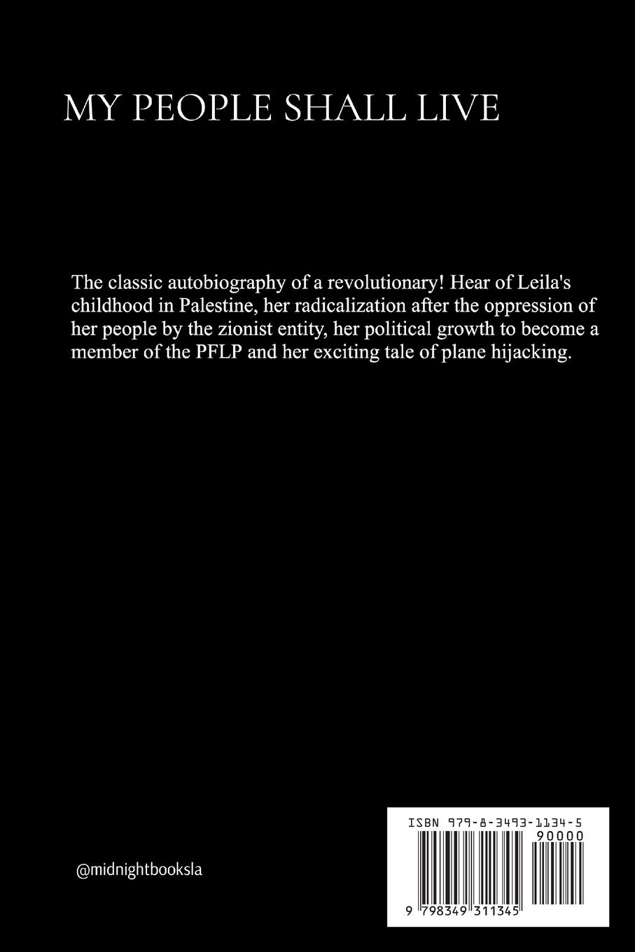 Rückseitencover My People Shall Live, The Autobiography of a Revolutionary
