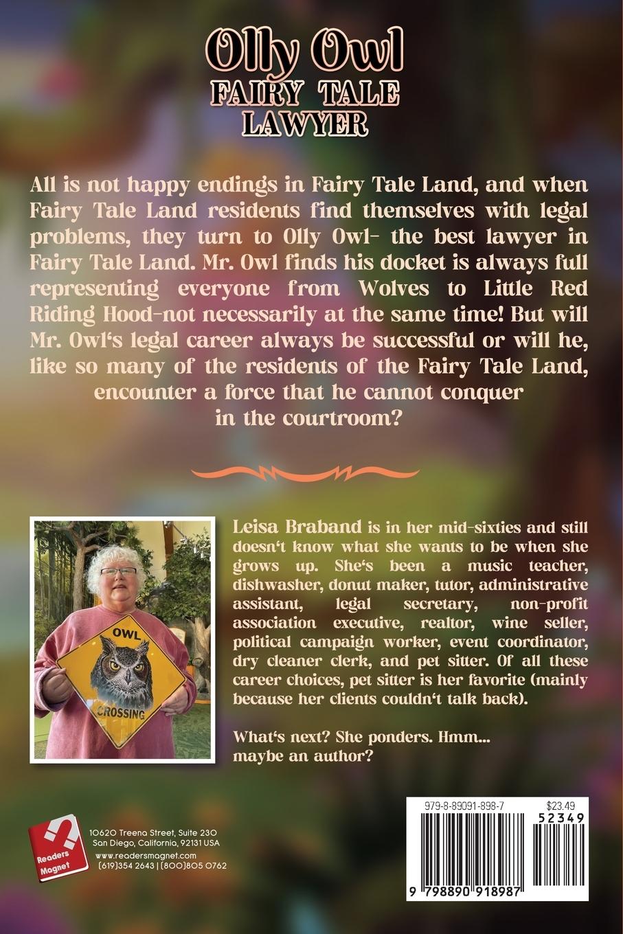 Rückseitencover Olly Owl, Fairy Tale Lawyer