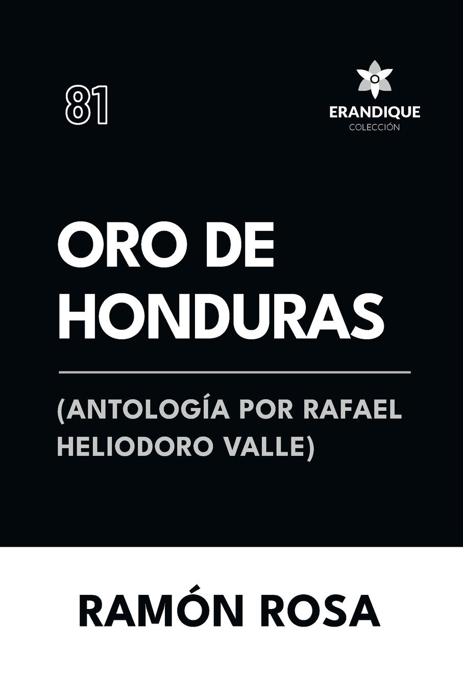 Vorderes Coverbild Oro de Honduras (Antología de Rafael Heliodoro Valle)