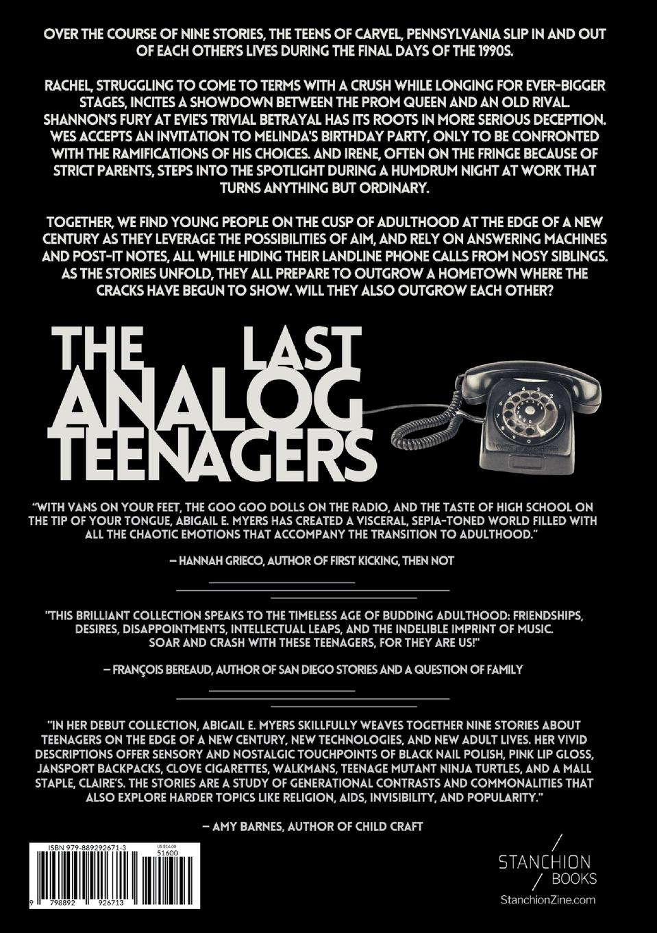 Rückseitencover The Last Analog Teenagers