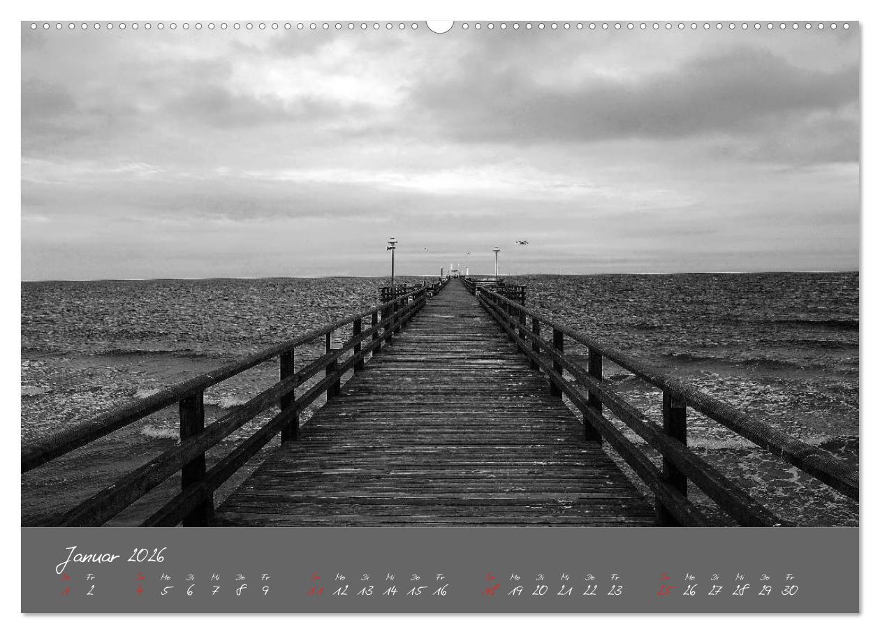 Beispielinhalt (Bild) Wege zum Meer (Wandkalender 2026 DIN A2 quer), CALVENDO Monatskalender