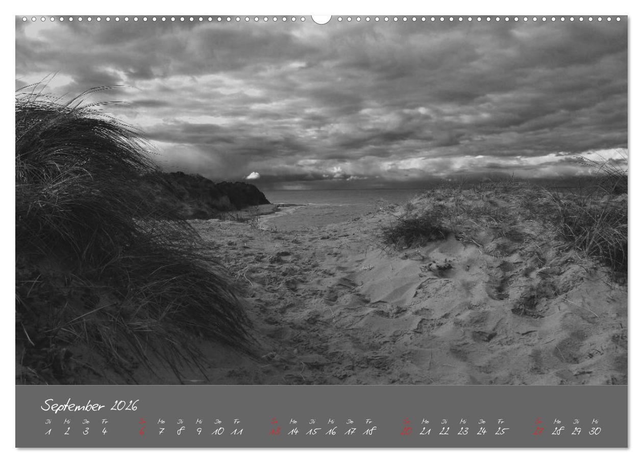 Beispielinhalt (Bild) Wege zum Meer (Wandkalender 2026 DIN A2 quer), CALVENDO Monatskalender