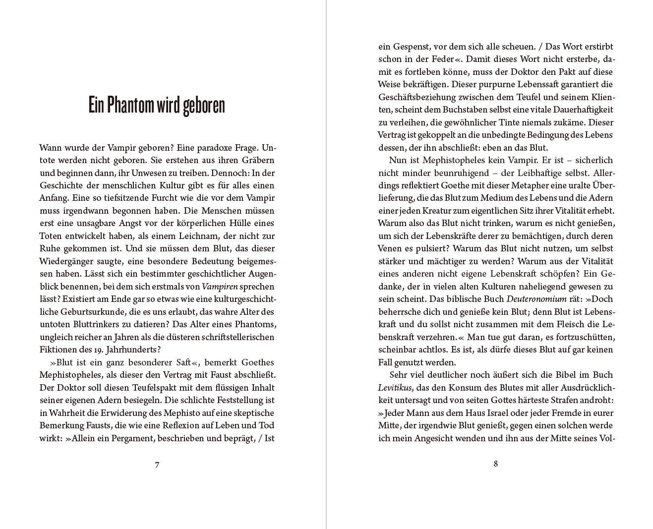 Beispielinhalt (Bild) Die Geburt des Vampirs