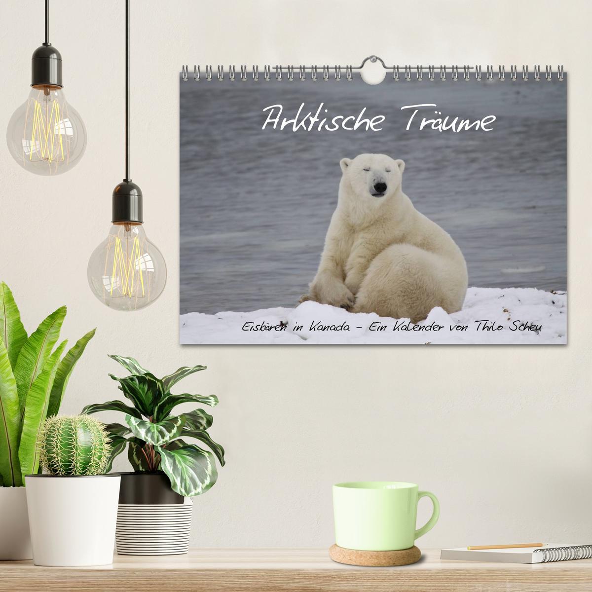 Beispielinhalt (Bild) Arktische Träume - Eisbären in Kanada (Wandkalender 2026 DIN A4 quer), CALVENDO Monatskalender
