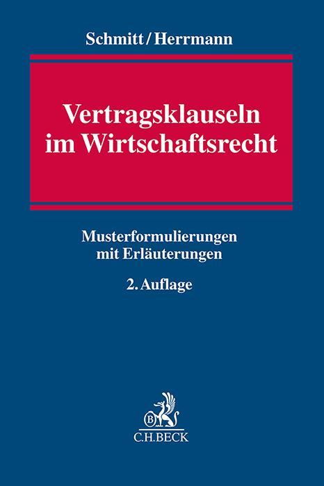 Vorderes Coverbild Vertragsklauseln im Wirtschaftsrecht