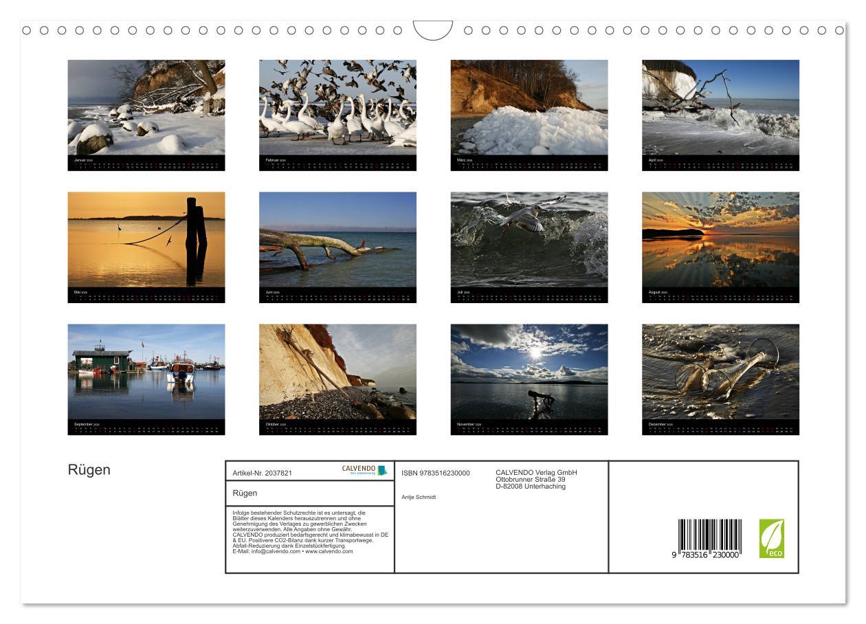 Beispielinhalt (Bild) Rügen (Wandkalender 2026 DIN A3 quer), CALVENDO Monatskalender