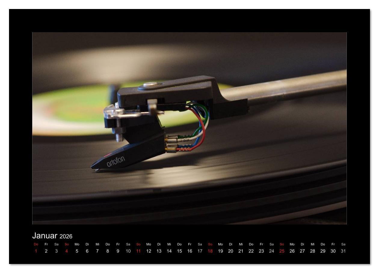 Beispielinhalt (Bild) Hifi Visionen (Wandkalender 2026 DIN A4 quer), CALVENDO Monatskalender