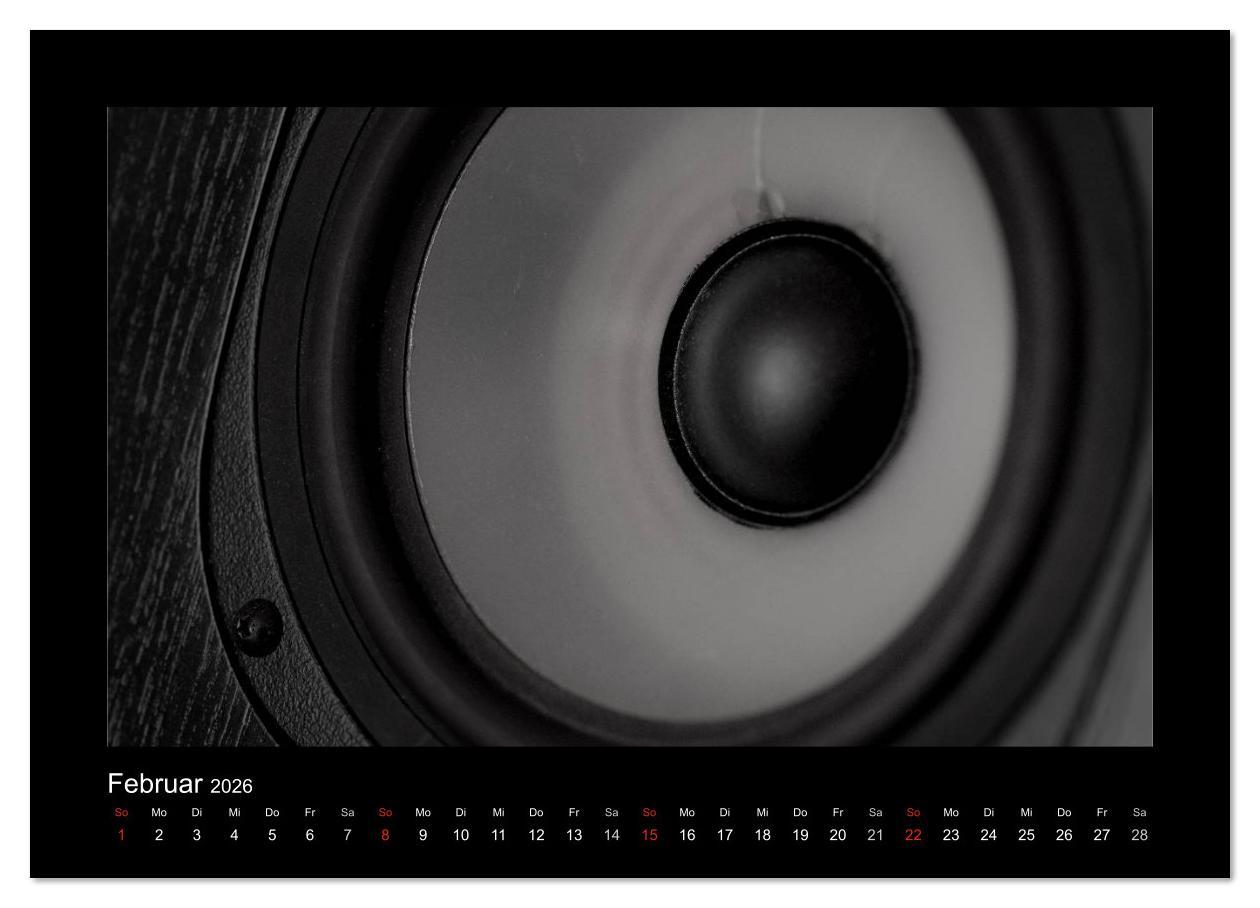 Beispielinhalt (Bild) Hifi Visionen (Wandkalender 2026 DIN A4 quer), CALVENDO Monatskalender