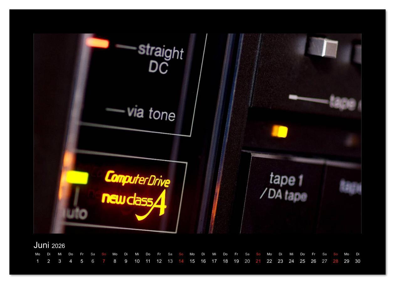 Beispielinhalt (Bild) Hifi Visionen (Wandkalender 2026 DIN A4 quer), CALVENDO Monatskalender
