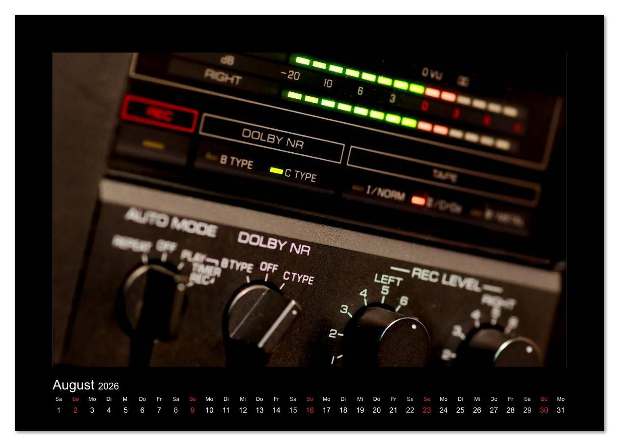 Beispielinhalt (Bild) Hifi Visionen (Wandkalender 2026 DIN A4 quer), CALVENDO Monatskalender