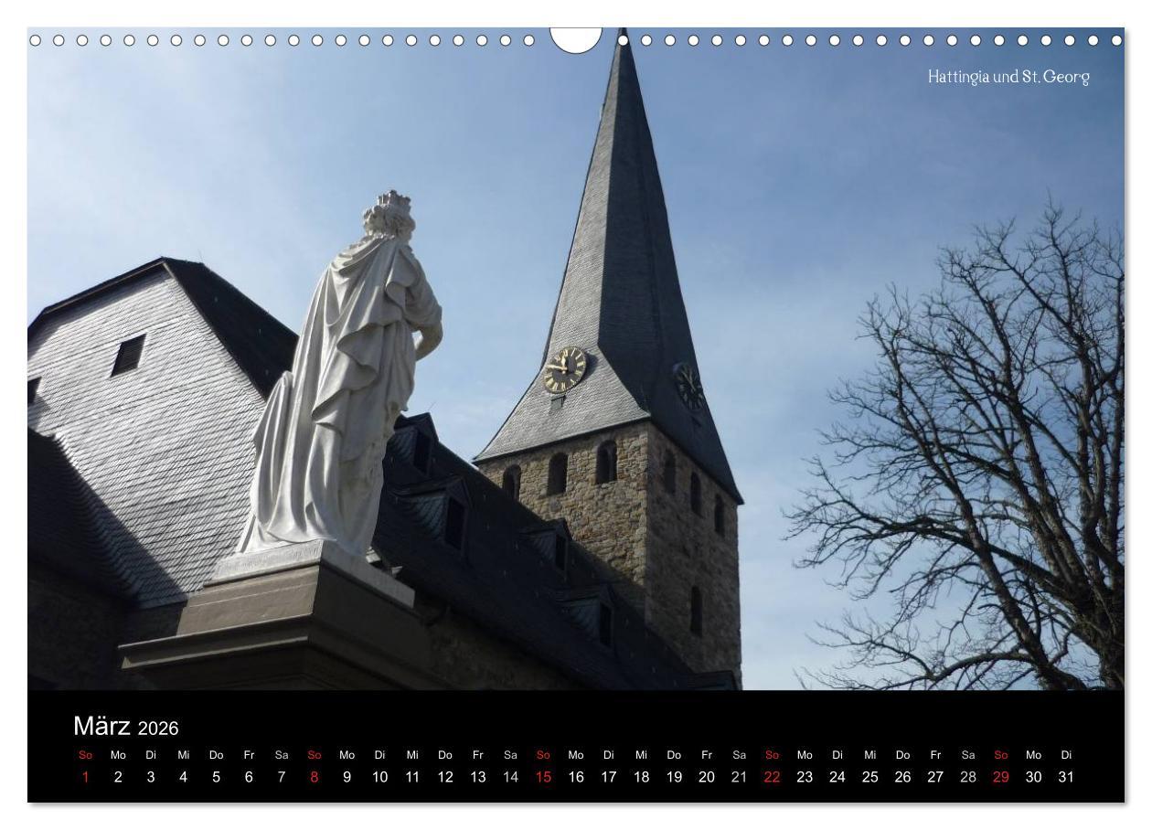 Beispielinhalt (Bild) Hattingen/Ruhr (Wandkalender 2026 DIN A3 quer), CALVENDO Monatskalender