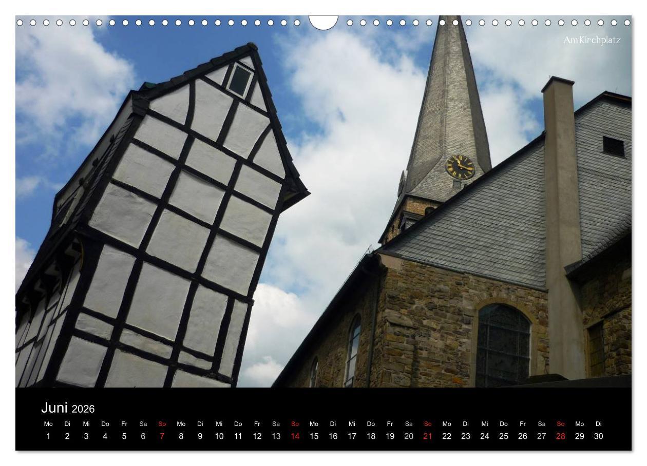 Beispielinhalt (Bild) Hattingen/Ruhr (Wandkalender 2026 DIN A3 quer), CALVENDO Monatskalender