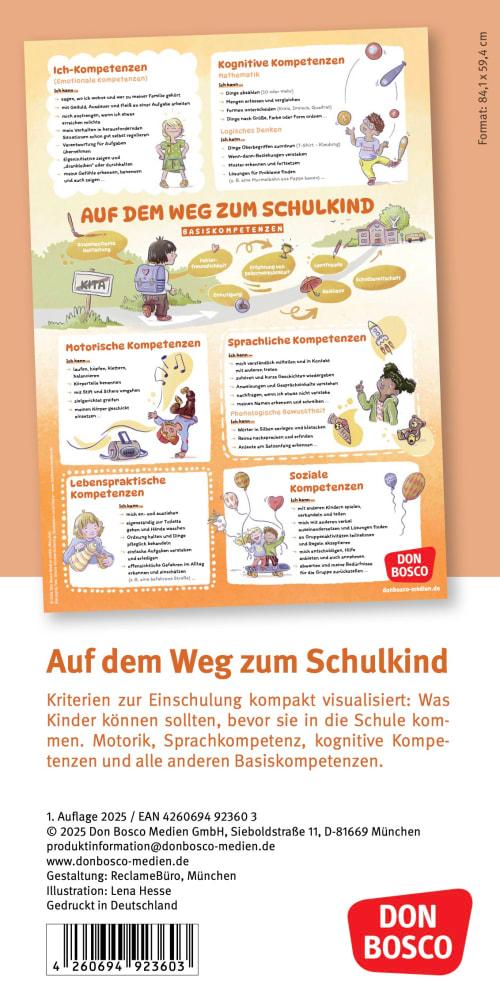 Beispielinhalt (Bild) Schulfähigkeit auf einen Blick: Basiskompetenzen und Vorläuferfähigkeiten für einen guten Schulstart