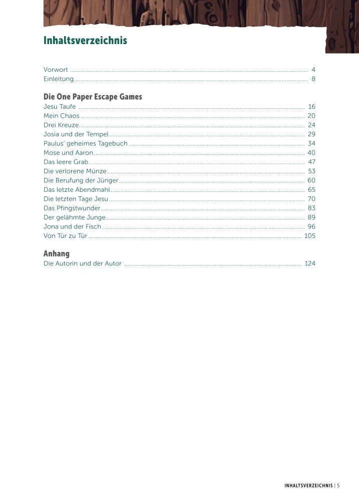 Beispielinhalt (Bild) One Paper Escape Games 2