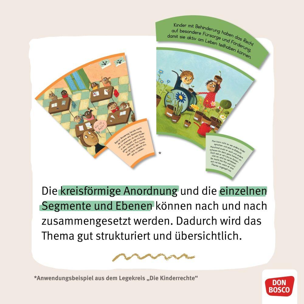 Beispielinhalt (Bild) Die Weihnachtsgeschichte. Auf dem Weg nach Bethlehem. Ein Legekreis in 10 Bildern