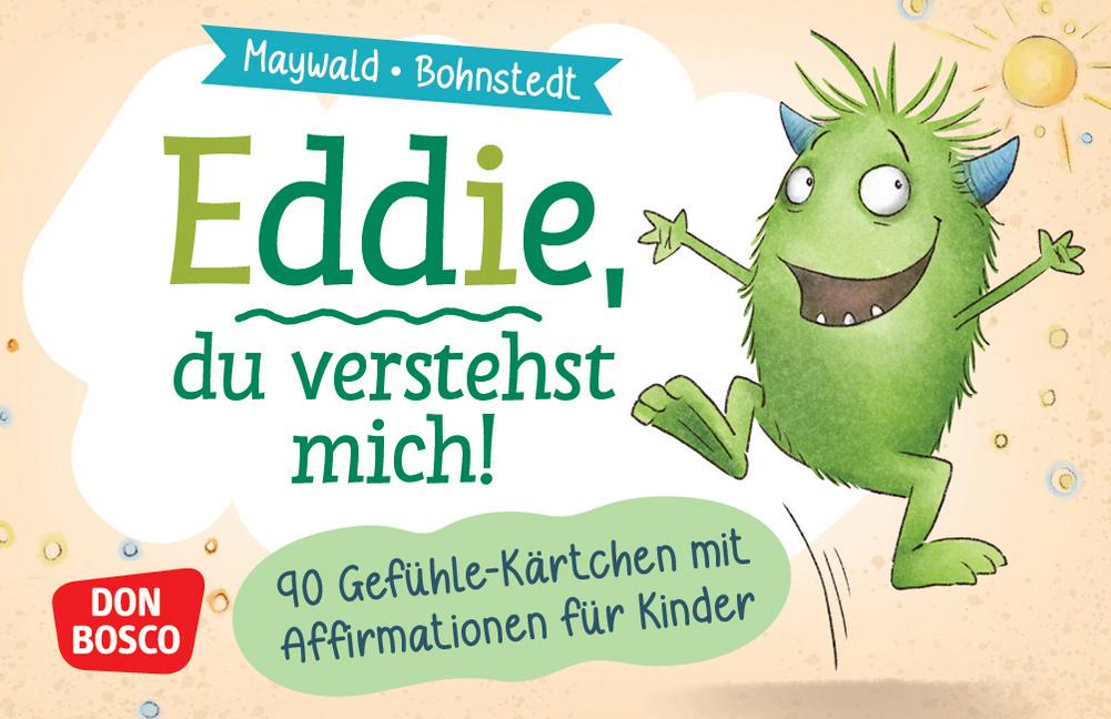 Vorderes Coverbild Eddie, du verstehst mich! 90 Gefühle-Kärtchen mit Affirmationen für Kinder