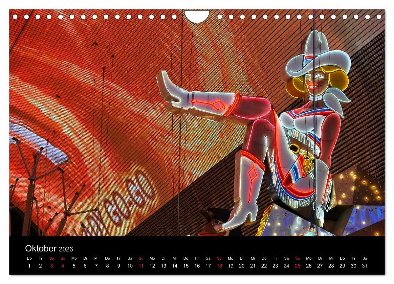 Beispielinhalt (Bild) Las Vegas (Wandkalender 2026 DIN A4 quer), CALVENDO Monatskalender
