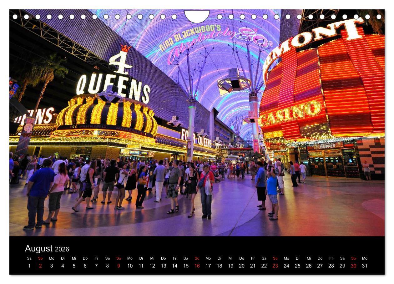 Beispielinhalt (Bild) Las Vegas (Wandkalender 2026 DIN A4 quer), CALVENDO Monatskalender