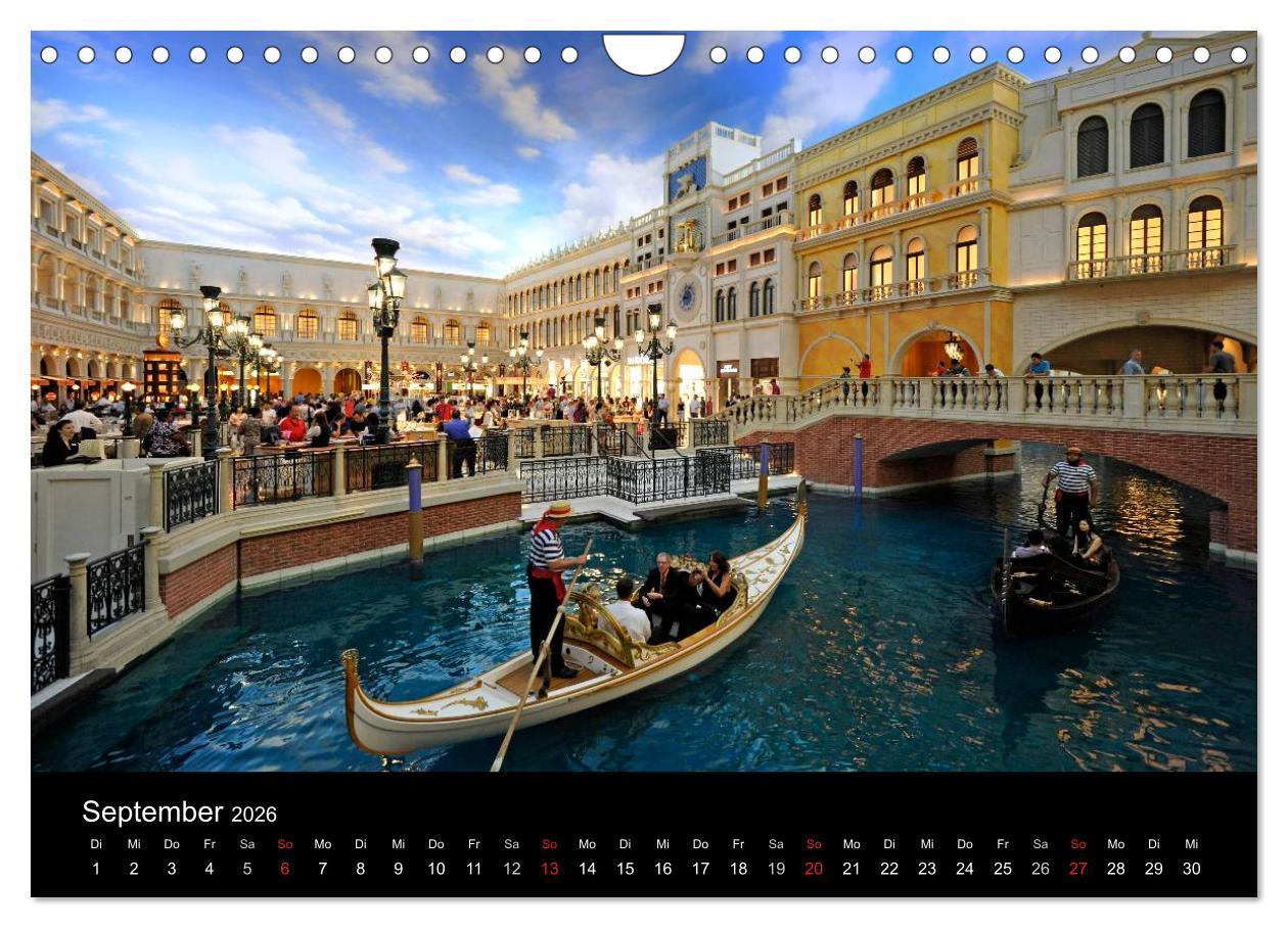 Beispielinhalt (Bild) Las Vegas (Wandkalender 2026 DIN A4 quer), CALVENDO Monatskalender