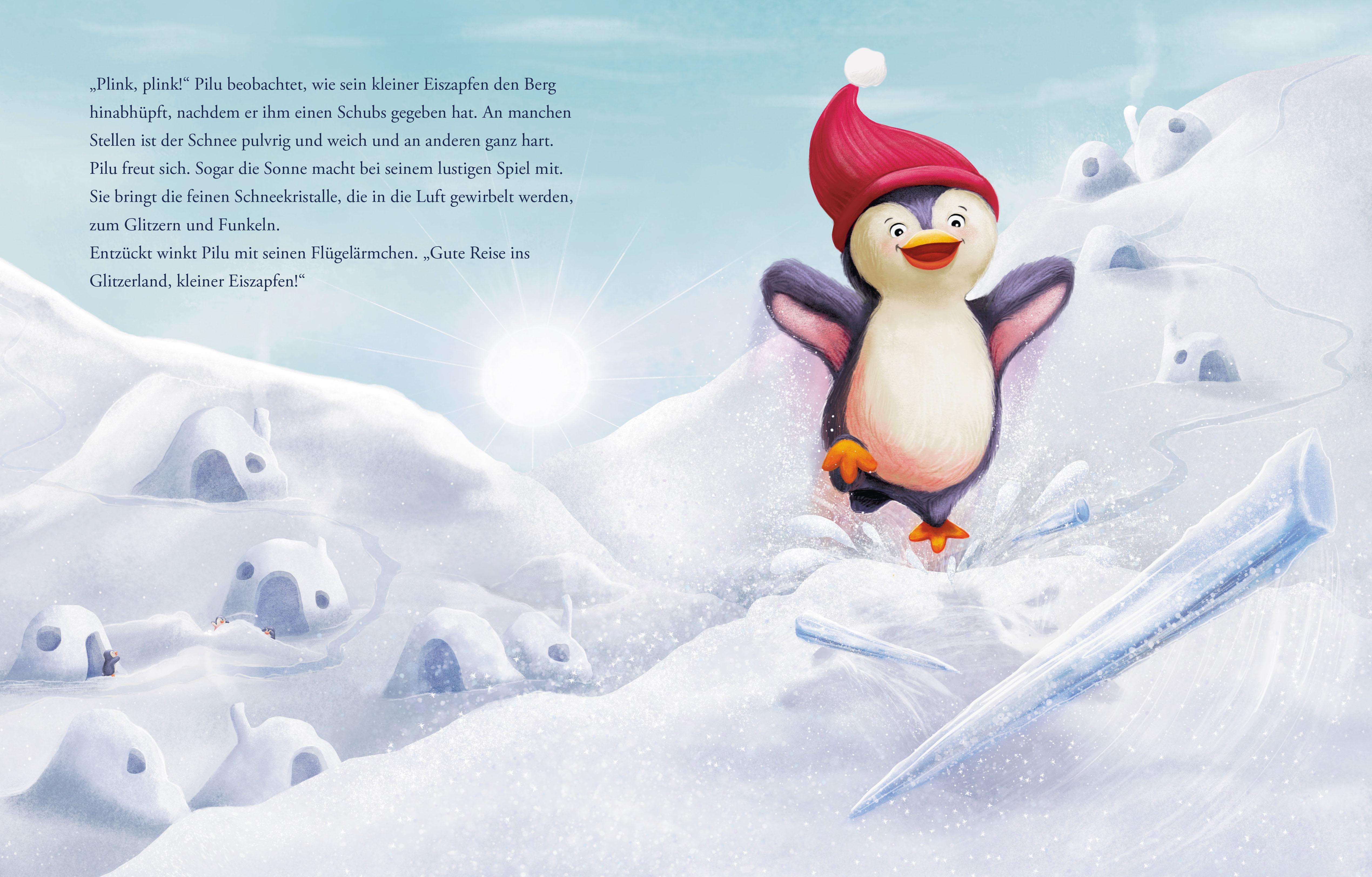 Beispielinhalt (Bild) Frohes Fest, Pilu Pinguin