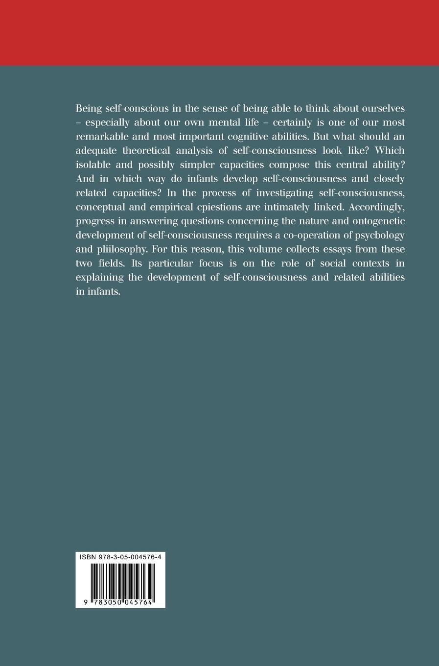 Rückseitencover Social Roots of Self-Consciousness