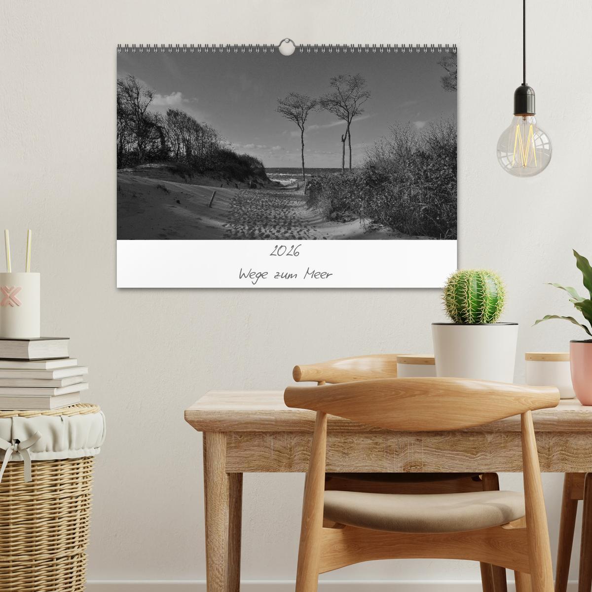 Beispielinhalt (Bild) Wege zum Meer (Wandkalender 2026 DIN A3 quer), CALVENDO Monatskalender