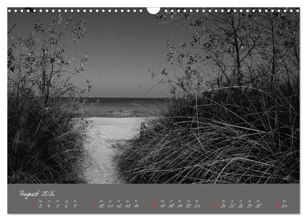 Beispielinhalt (Bild) Wege zum Meer (Wandkalender 2026 DIN A3 quer), CALVENDO Monatskalender