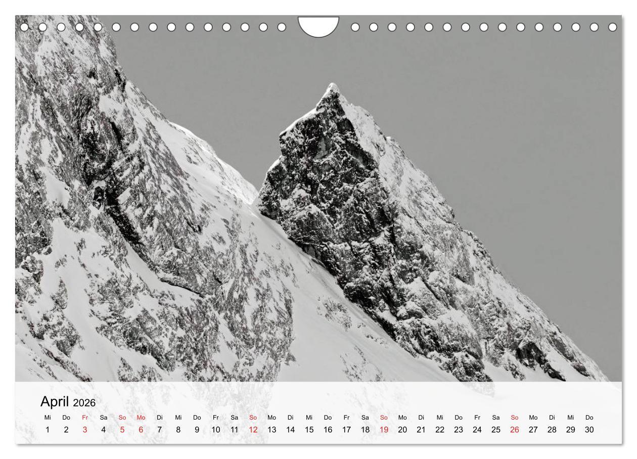 Beispielinhalt (Bild) Alpen (Wandkalender 2026 DIN A4 quer), CALVENDO Monatskalender