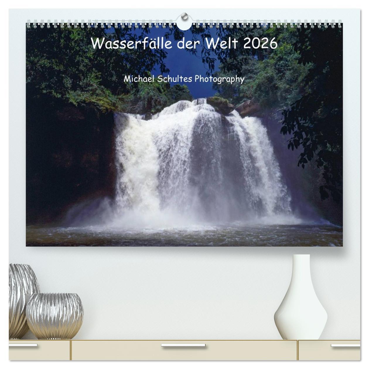 Vorderes Coverbild Wasserfälle der Welt 2026 (hochwertiger Premium Wandkalender 2026 DIN A2 quer), Kunstdruck in Hochglanz