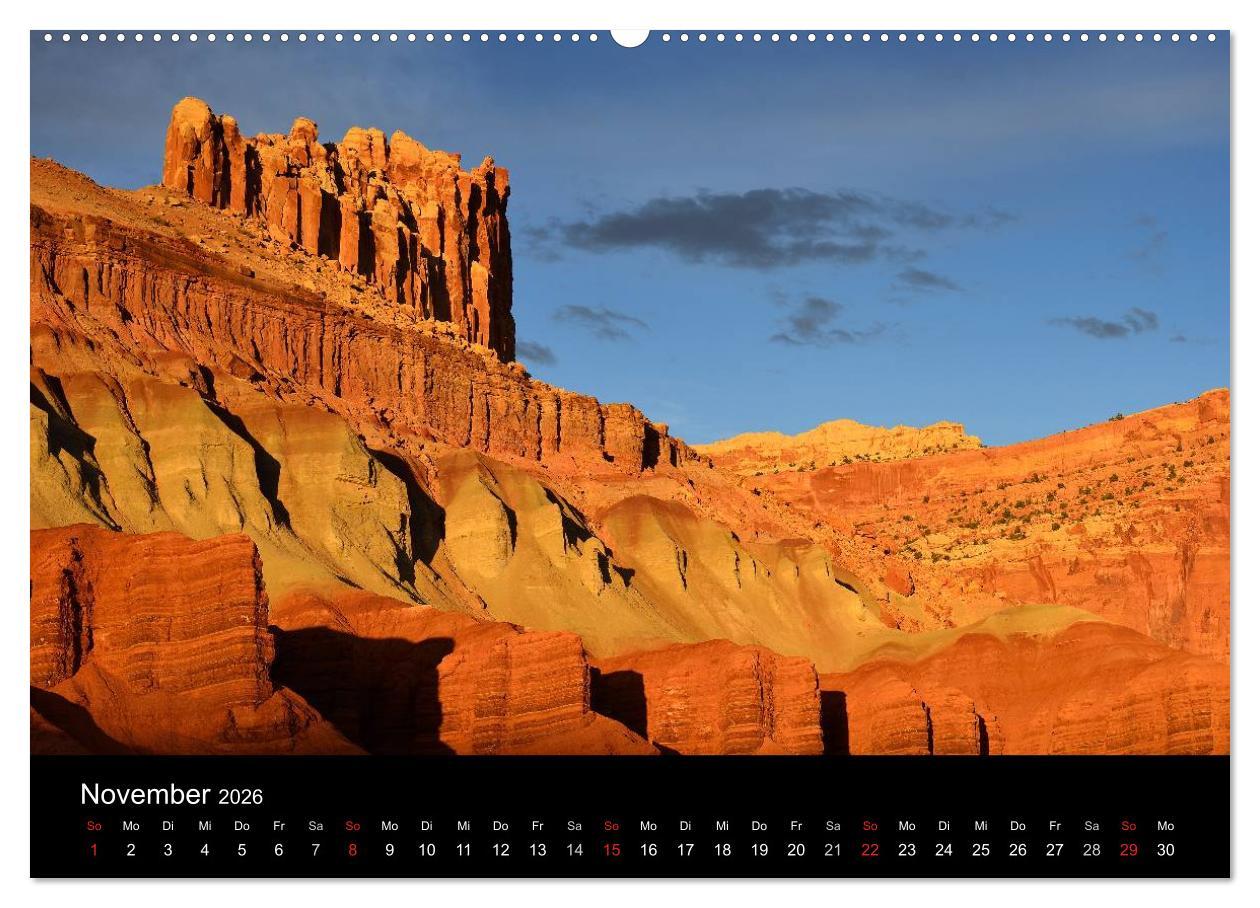 Beispielinhalt (Bild) USA - Der Wilde Westen (Wandkalender 2026 DIN A2 quer), CALVENDO Monatskalender