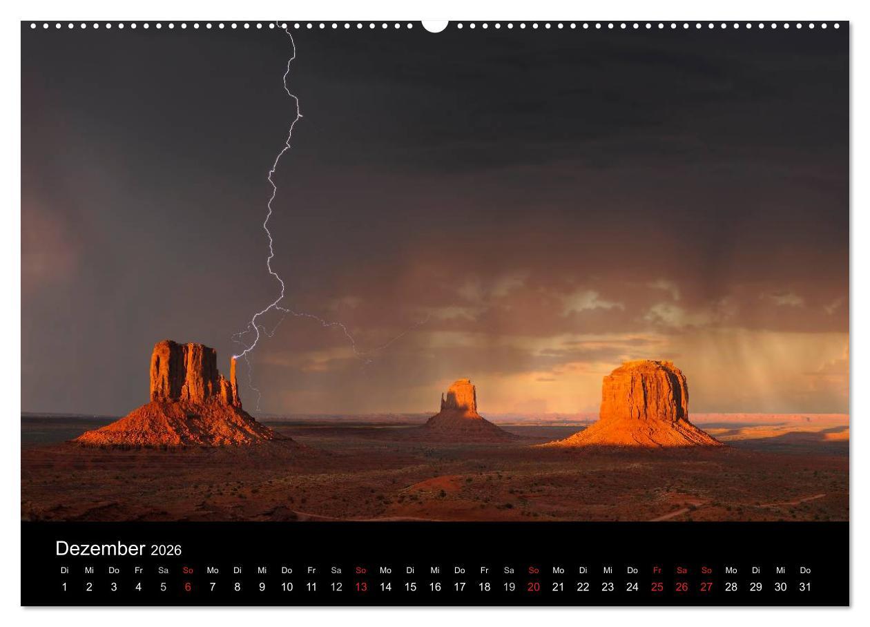 Beispielinhalt (Bild) USA - Der Wilde Westen (Wandkalender 2026 DIN A2 quer), CALVENDO Monatskalender