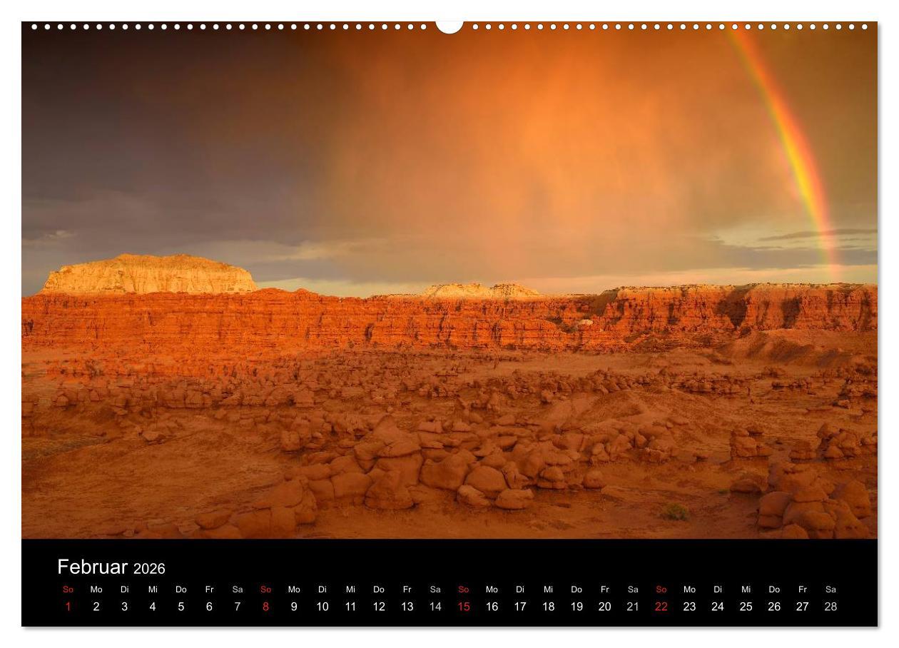 Beispielinhalt (Bild) USA - Der Wilde Westen (Wandkalender 2026 DIN A2 quer), CALVENDO Monatskalender