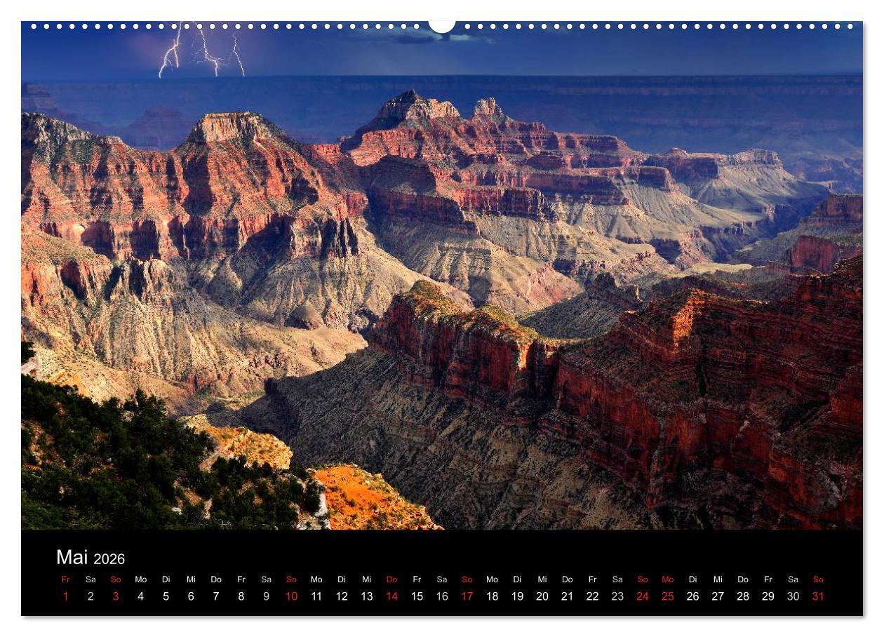 Beispielinhalt (Bild) USA - Der Wilde Westen (Wandkalender 2026 DIN A2 quer), CALVENDO Monatskalender