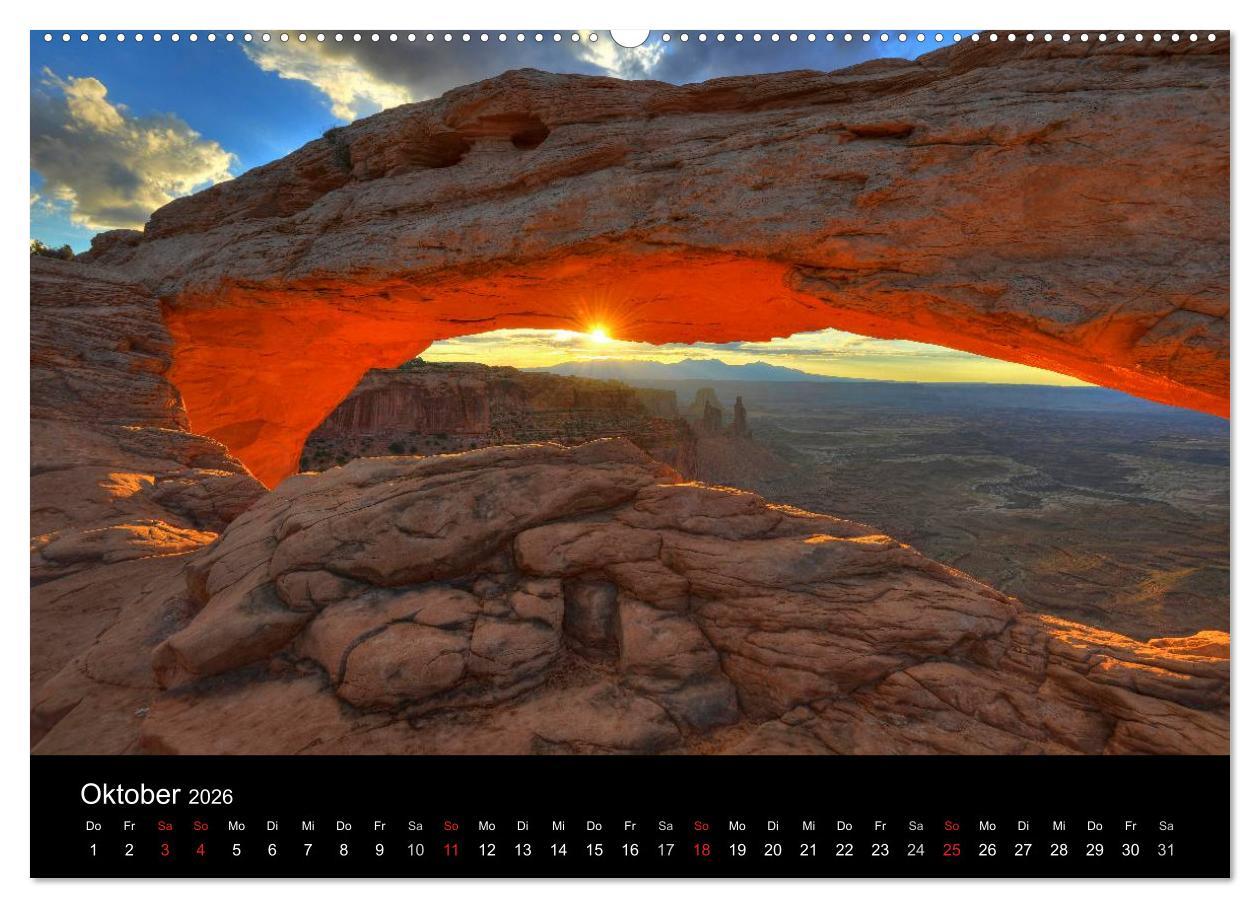 Beispielinhalt (Bild) USA - Der Wilde Westen (Wandkalender 2026 DIN A2 quer), CALVENDO Monatskalender