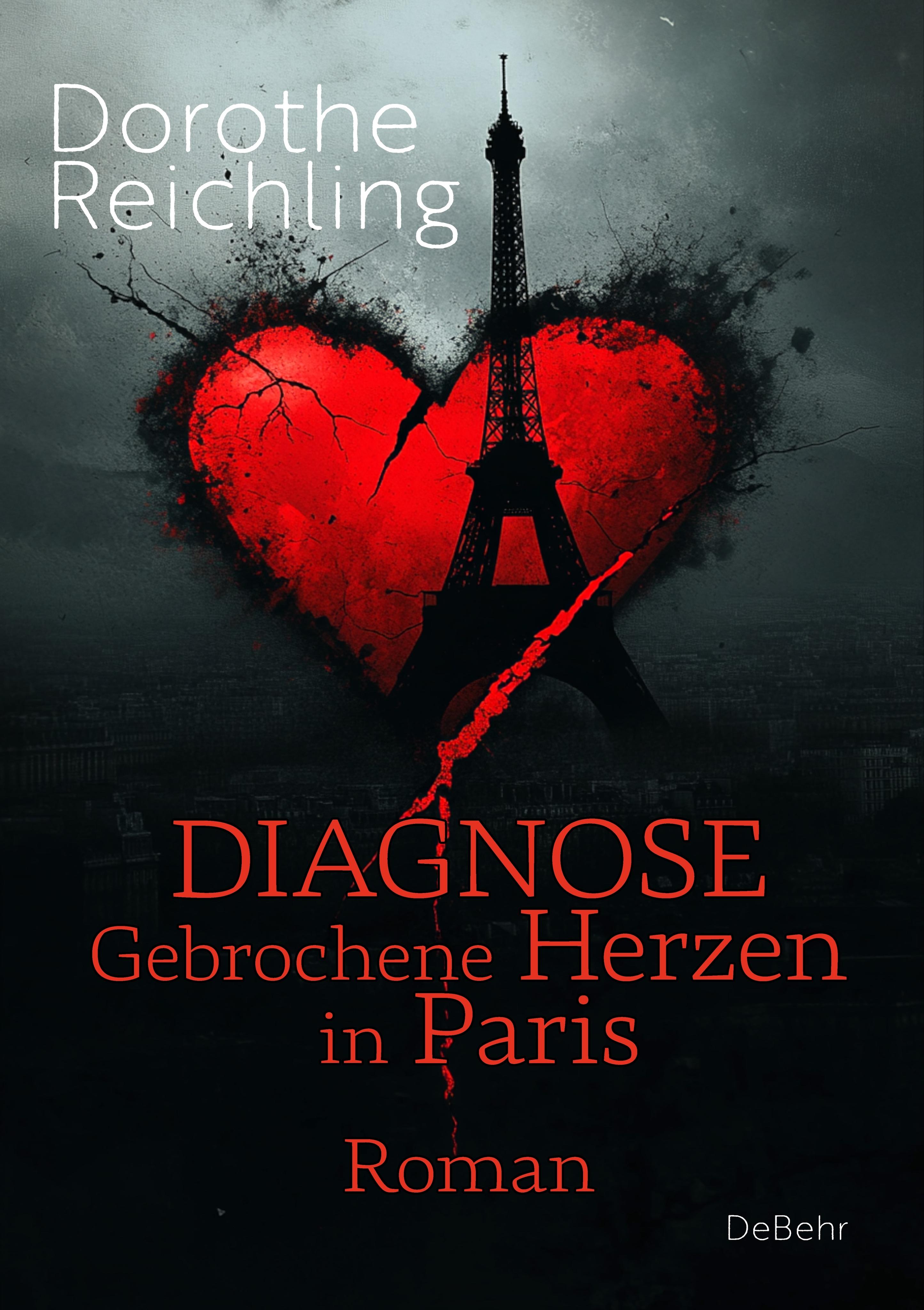 Vorderes Coverbild Diagnose gebrochene Herzen in Paris - Roman