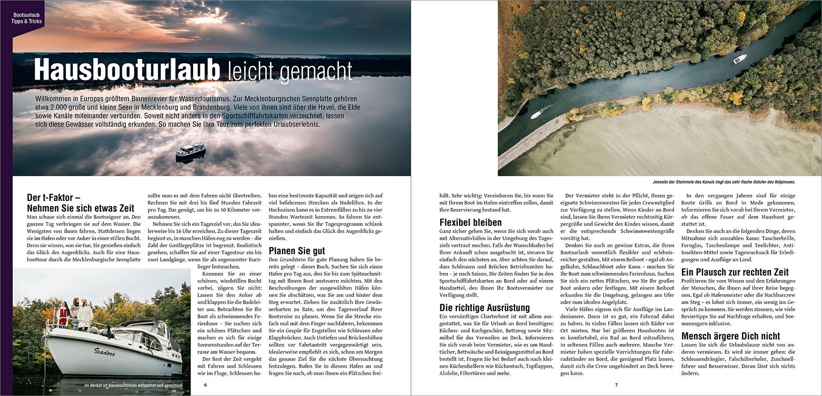 Beispielinhalt (Bild) Hafenführer für Hausboote