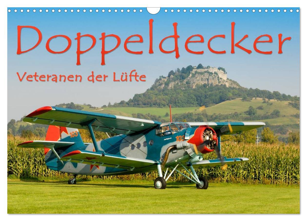 Vorderes Coverbild Doppeldecker - Veteranen der Lüfte (Wandkalender 2026 DIN A3 quer), CALVENDO Monatskalender