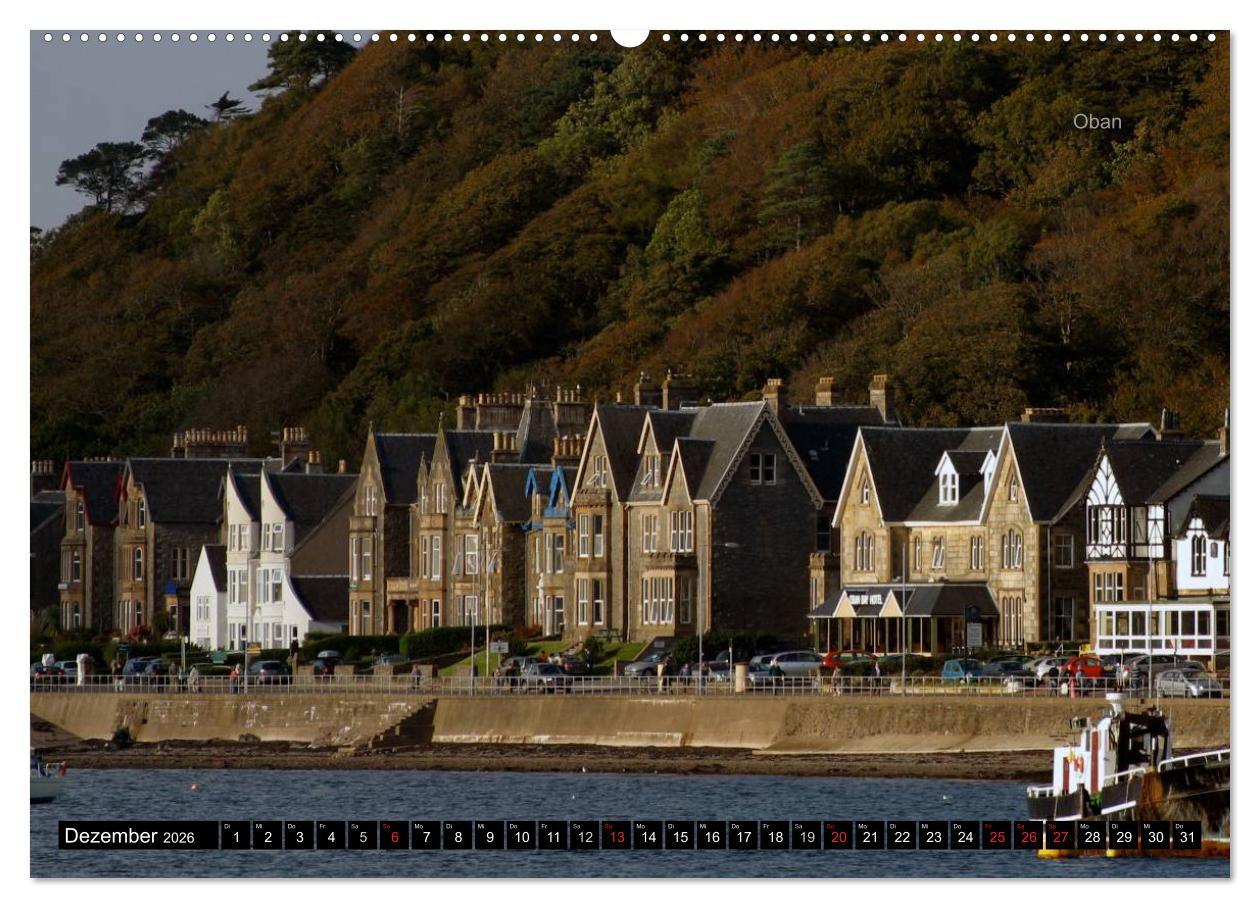 Beispielinhalt (Bild) Schottland und Edinburgh (hochwertiger Premium Wandkalender 2026 DIN A2 quer), Kunstdruck in Hochglanz