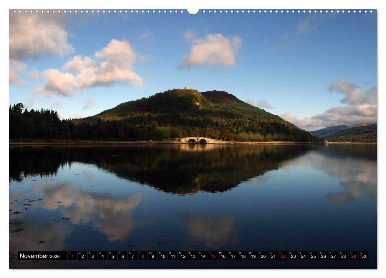 Beispielinhalt (Bild) Schottland und Edinburgh (hochwertiger Premium Wandkalender 2026 DIN A2 quer), Kunstdruck in Hochglanz