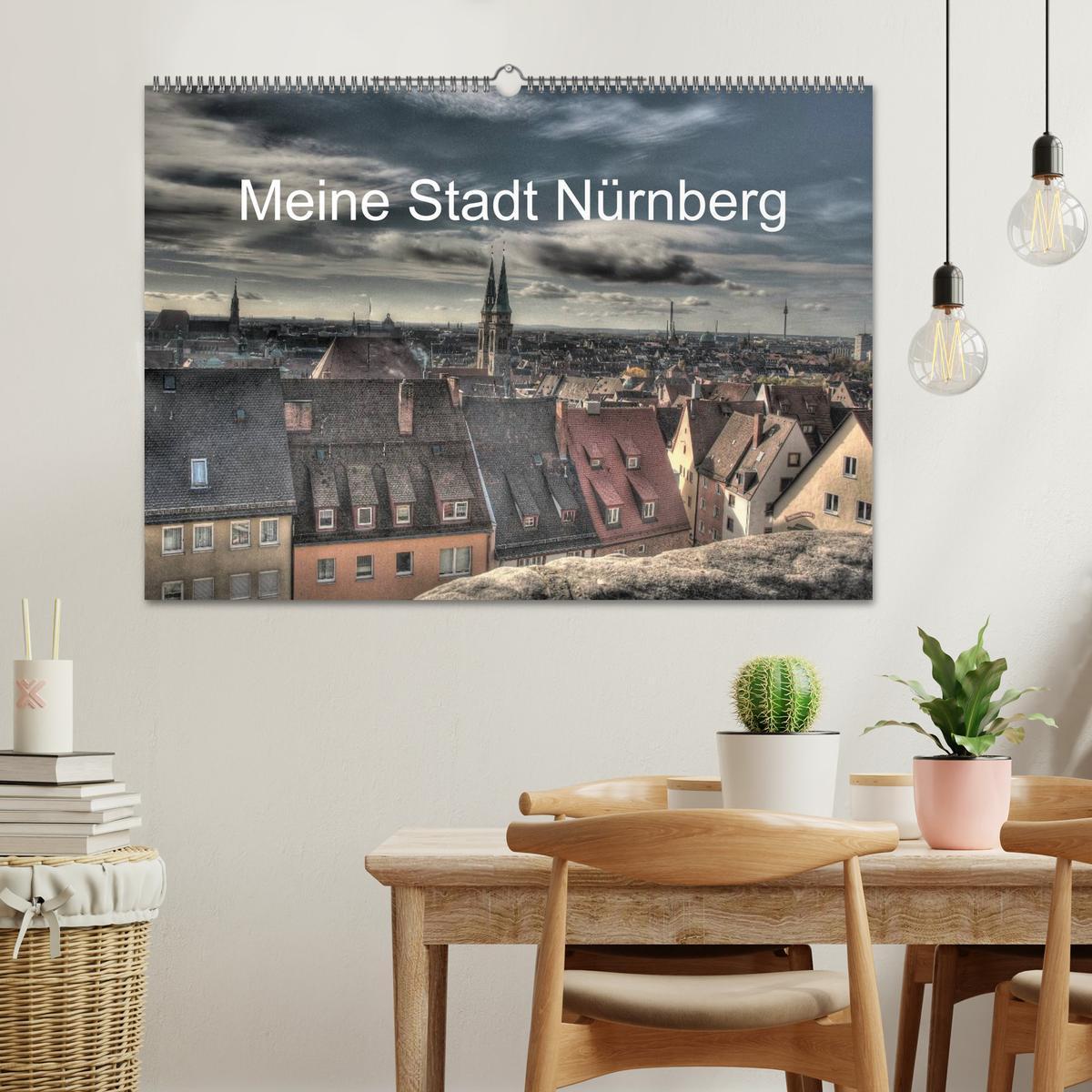 Beispielinhalt (Bild) Meine Stadt Nürnberg 2026 (Wandkalender 2026 DIN A2 quer), CALVENDO Monatskalender